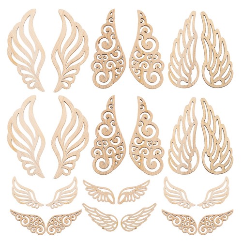 40pcs wood wings - 40pcs, slices