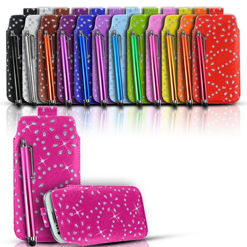 Diamond bling leather - bling, pull