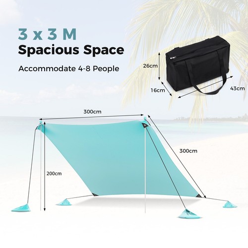 Beach tent with aluminum - beach,