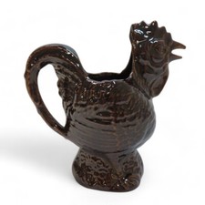 Le Coq Poet-Laval Chicken/Cockerel Pitcher Decorative Brown Glossy Jug 23cm