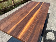 Solid Walnut Dining Table - Industrial Loft Style - American Black Walnut