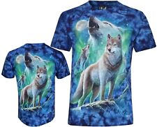 Tie Dye T-Shirt Wolves Howling