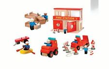 Fire Station Set  Wooden Woody