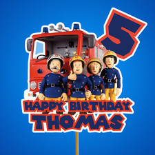 Fireman Sam personalised happy