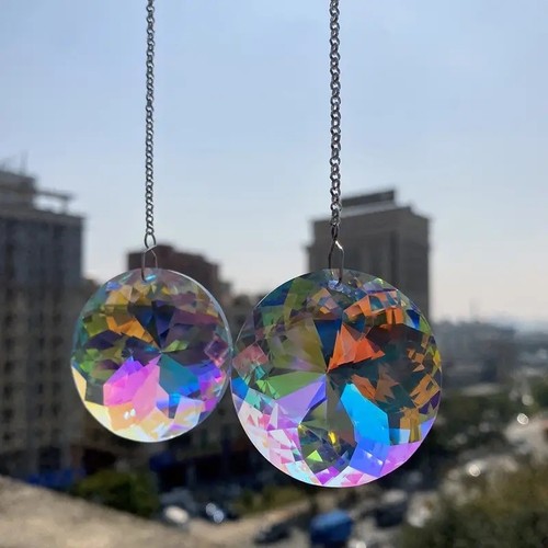 2pcs round crystal sun - "2pcs,