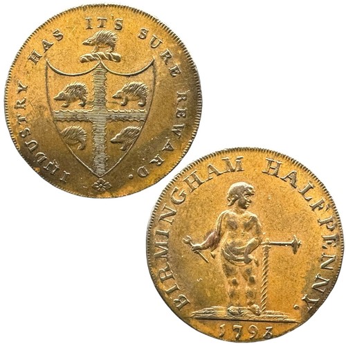 1793 conder half penny - penny, token