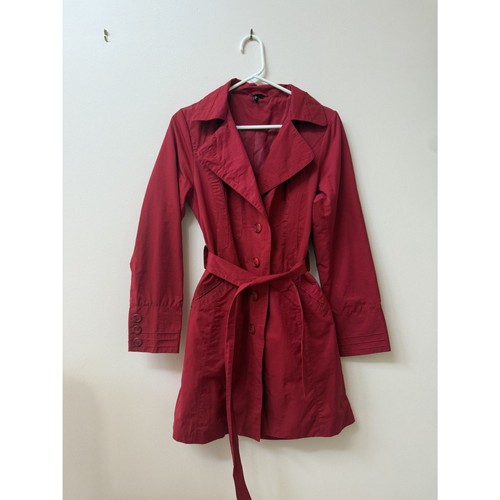 Vintage red waterproof belted - vintage,