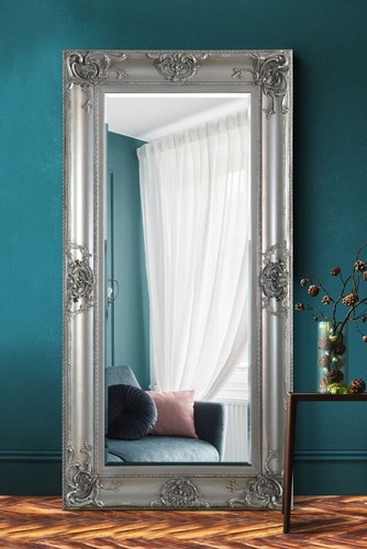 Beautiful large mirror - mirror, silver