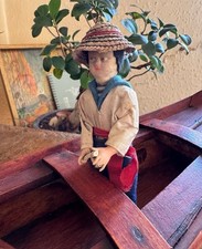 Vintage Wooden Canoe Boat with