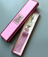 Korean Hanbok  Accessory White Jade Pendant Norigae Traditional Knot Tassel