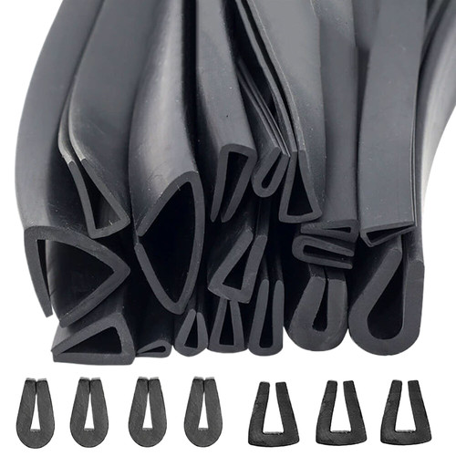 Channel rubber edging strip - rubber,
