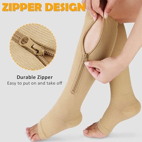 Zip compression socks - compression,