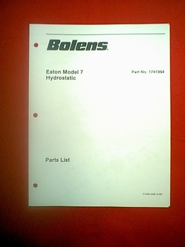 Bolens tractor eaton model - tractor, 7