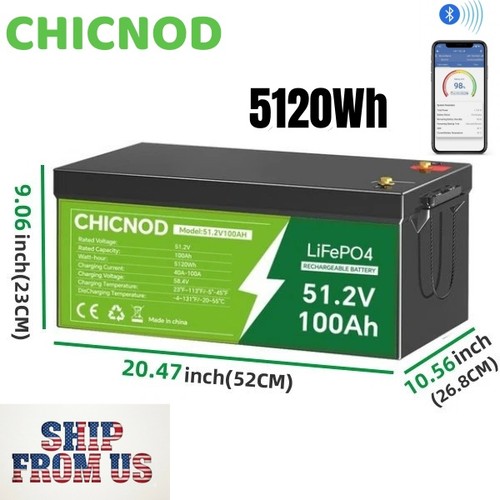 48v 100ah 5120wh lifepo4 - 5120wh,
