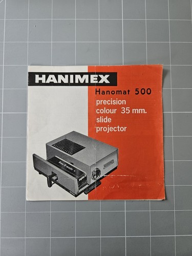 Hanimex hanomat 500 slide - hanomat,