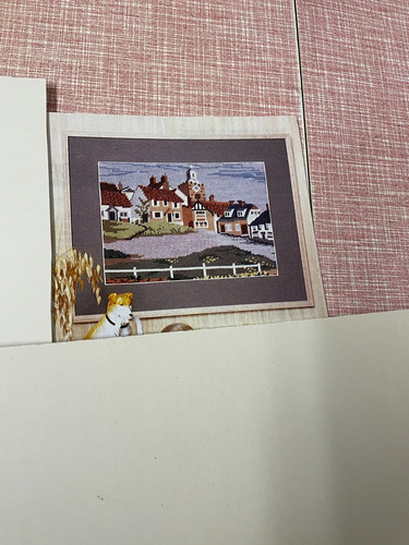 Village scene tapestry kit - village,