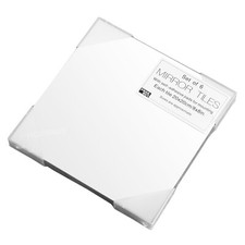 Set of 6 Glass Mirror Tiles 20 x 20cm Square Self Adhesive Stick On Panels DIY