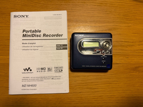 Sony minidisc recorder and - sony,