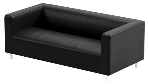 The leather klippan - the,