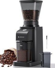 AMZCHEF Electric-Coffee-Grinder-Burr, Conical Burr Coffee Grinders with 48 Preci
