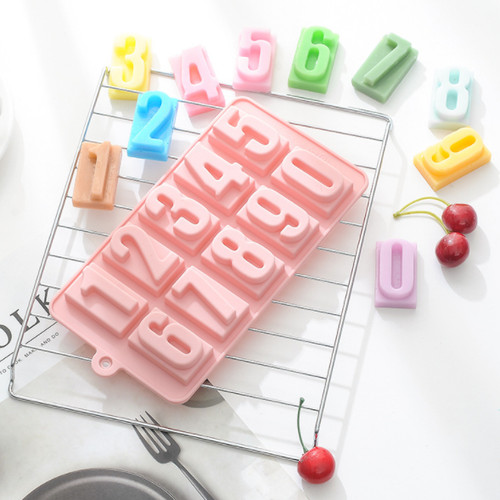 Number fondant cake - fondant,