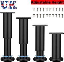 4x Metal Legs Adjustable Feet
