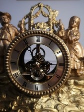 French Rococo Brass Clock 40
