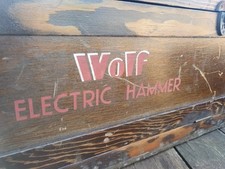 Vintage Wolf Drill Carry Case Hand Written Sign Theatre Prop Tools