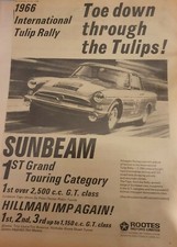 SUNBEAM TIGER ADVERT. ORIGINAL