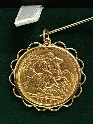 1906 full sovereign pendant - full,