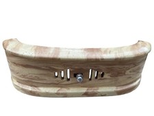 ASH PAN Cast Iron Cover Fire Front Fret Fireplace part in Cream marble pattern