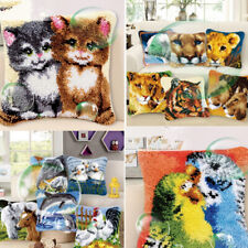 Animals Cushion Cover Making kits Latch Hook Rug For Beginners Adults Embroidery