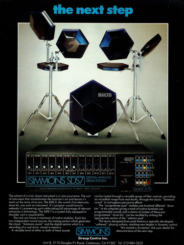 Vtg 80s simmons sds7 - simmons,