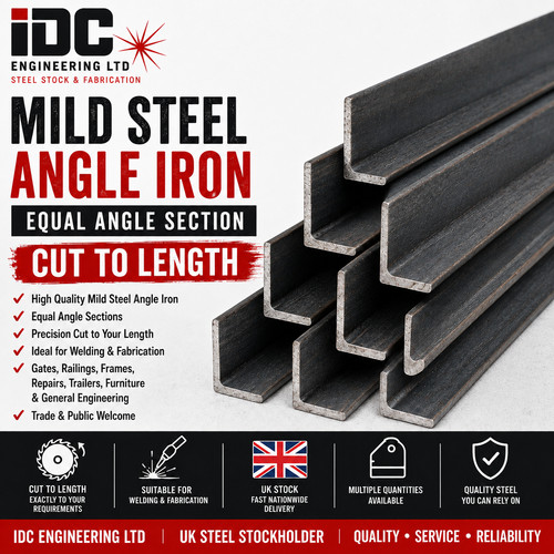 Mild steel angle iron cut - steel,