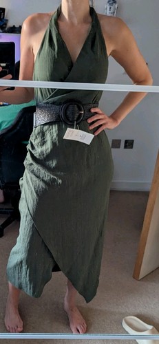 Zara green belted - zara,