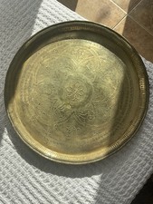 Vintage Brass 13 Tray Serving