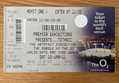 Titanic artefact exhibition - titanic,