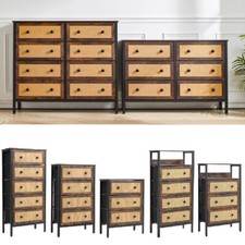 Vintage Rattan Dresser Chest