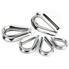 Stainless Steel Thimble Thimbles Wire Cable Rope Cable Clips Clamps 1.5mm - 32mm