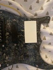 Loaded Strat Pickguard HSH Style Black open to offers! 