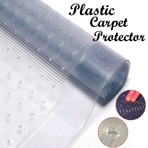 Vinyl plastic rug protector - rug,