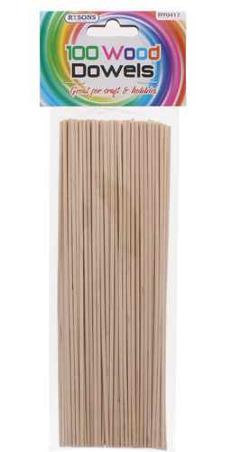 Wooden dowels crafting - wooden,