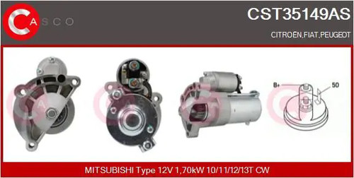 Starter motor clockwise - starter,