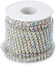 2mm 3mm 4mm Rhinestone Chain