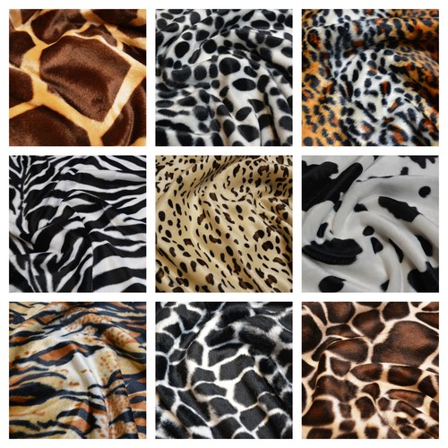 Animal print velboa faux - print, fur