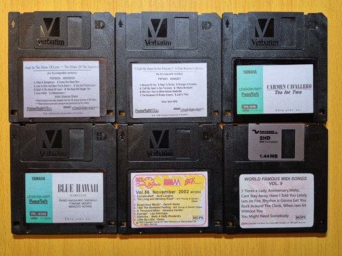 Vintage midi song - midi, floppy