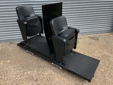 Evertaut Mobile Cinema Seats portable auditorium event VIP black leather chairs