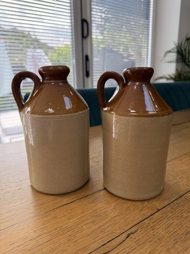 Pair vintage stoneware - of,