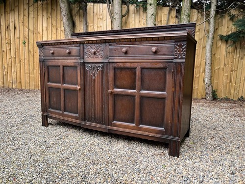 Vintage carved oak - , door
