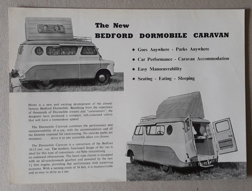 Bedford dormobile caravan - dormobile,